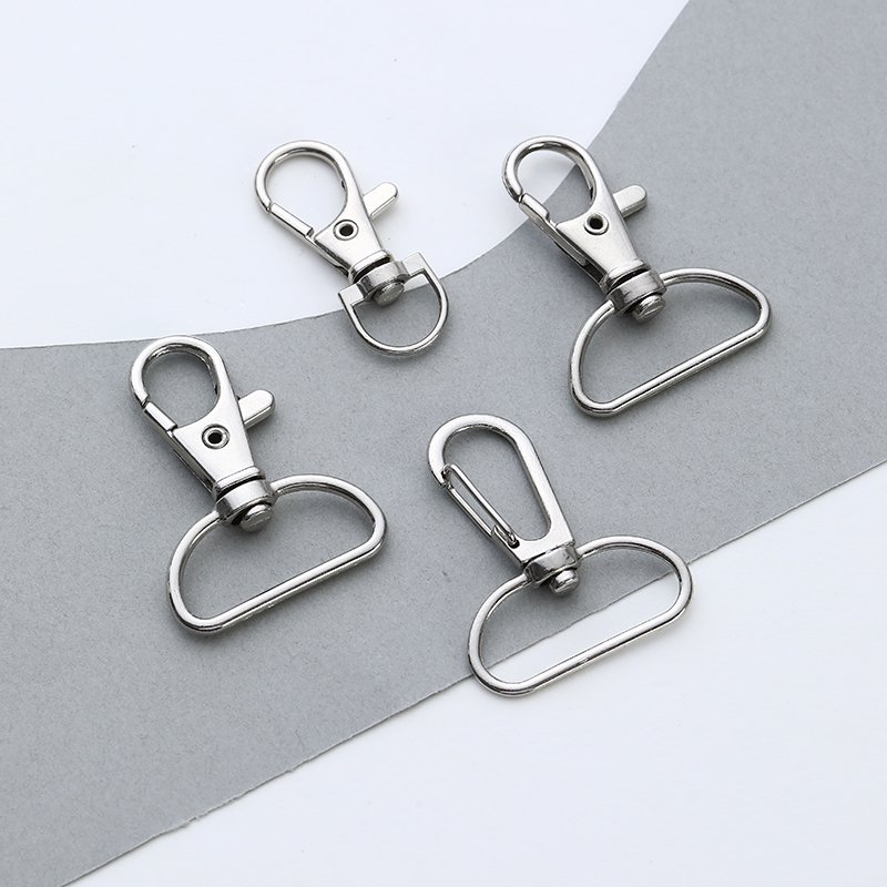 Factory Stock Zinc Alloy Rotating Dog Buckle Fish Mouth Key Spring Hook Buckle Luggage Accessories