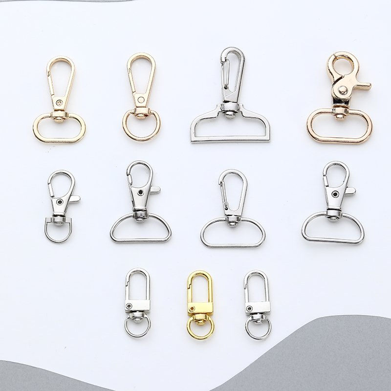 Factory Stock Zinc Alloy Rotating Dog Buckle Fish Mouth Key Spring Hook Buckle Luggage Accessories