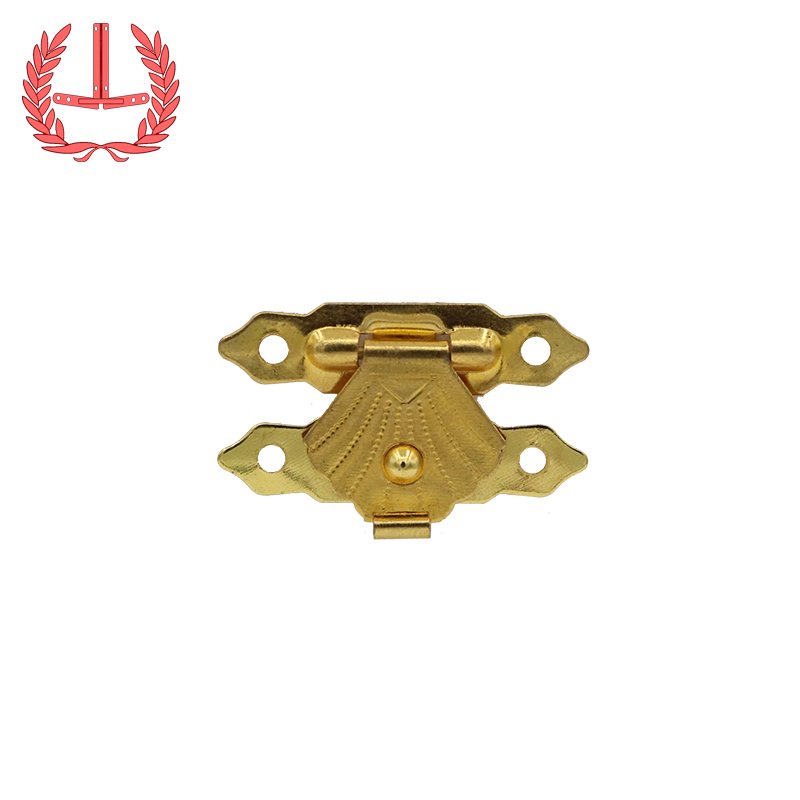 Factory making Small flower buckle Wooden box hardware Vintage lock