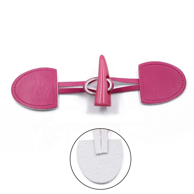 PU Leather Sew-on Toggles Closures Resin Horn Buckle Vintage Horn Buttons Sewing Accessories For Knitwear Coat Sweater