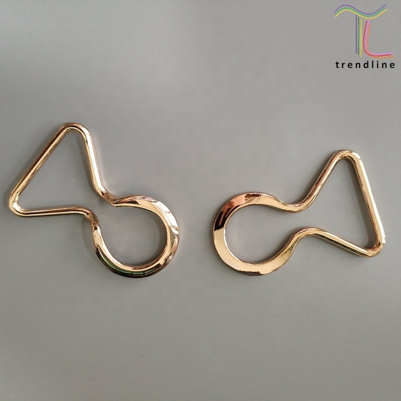 bright luster gold metal buckle for bikini