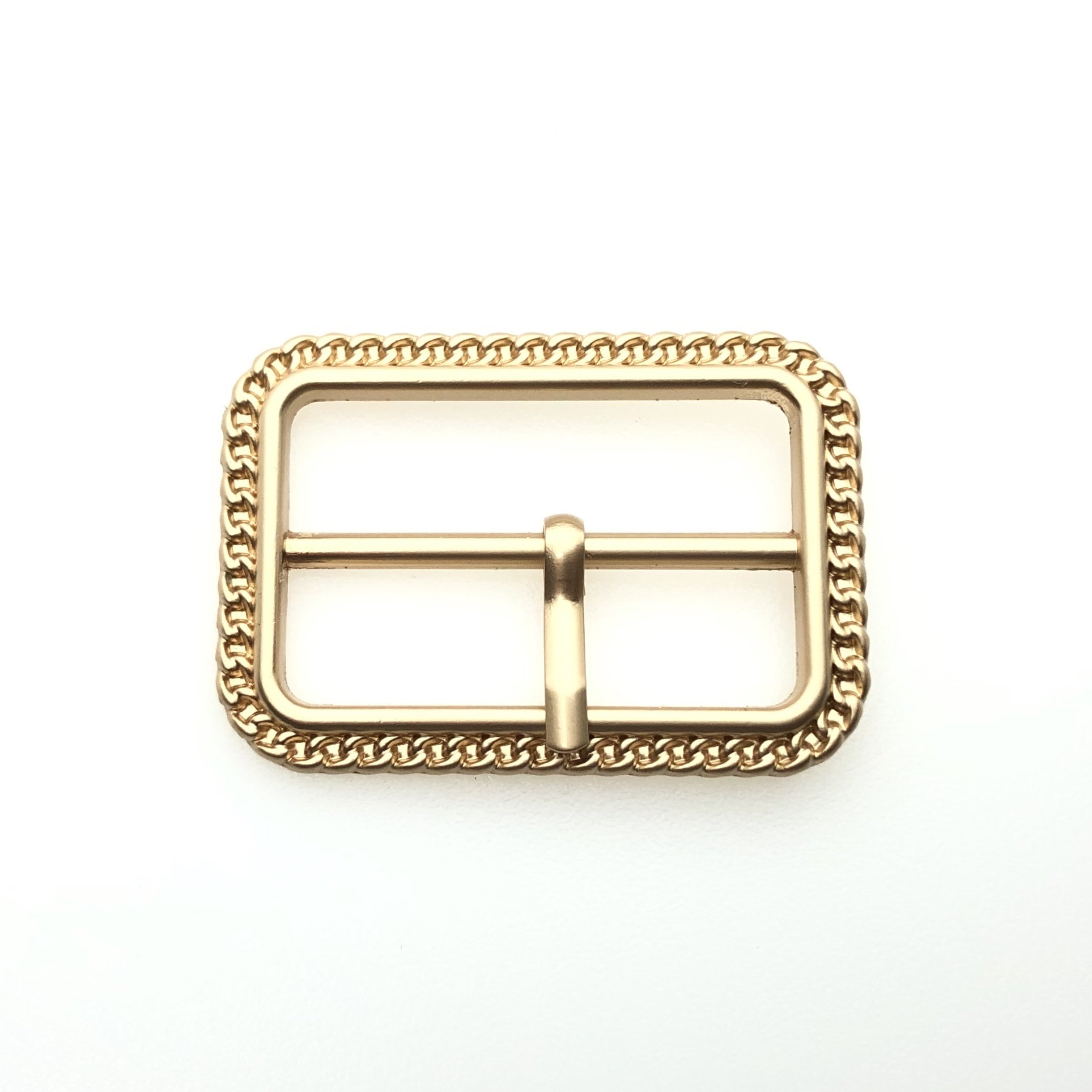 Classical Design Square Brass Rhinestone Gold Pin Plated Clip Center Belt Buckles