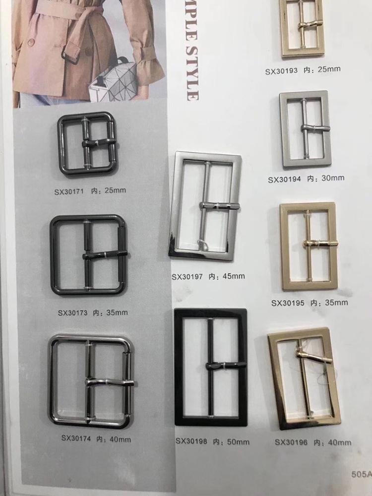 Classical Design Square Brass Rhinestone Gold Pin Plated Clip Center Belt Buckles