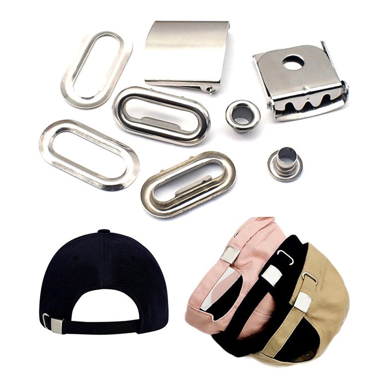 Good Price Logo Customized Stock Adjuster Metal Sets Colors Plating Set Slide Clasp Adjustable Hat Baseball Cap Buckle