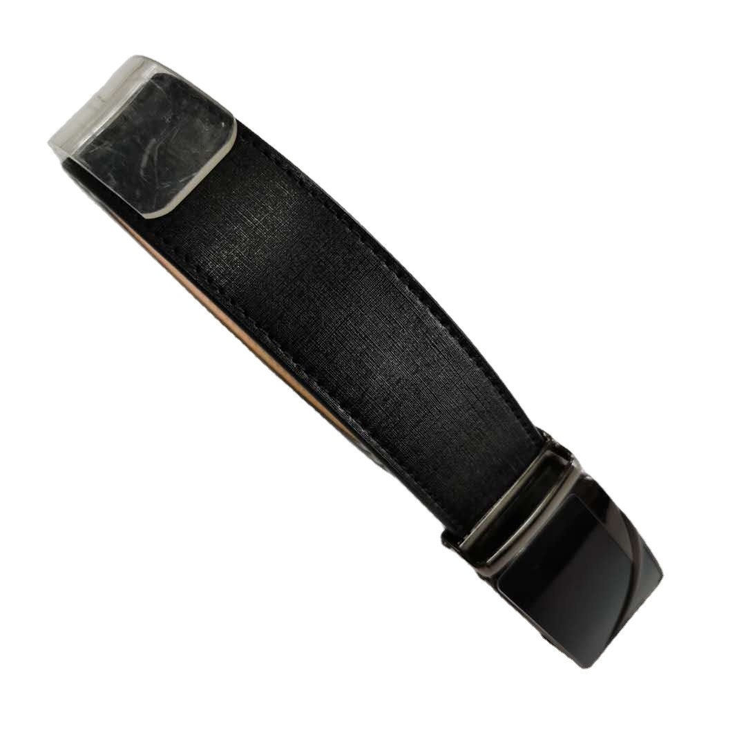 Hot selling Business Mens Split & PU Leather with Automatic Sliding Buckle Belts genuine crocodile belts belt for men