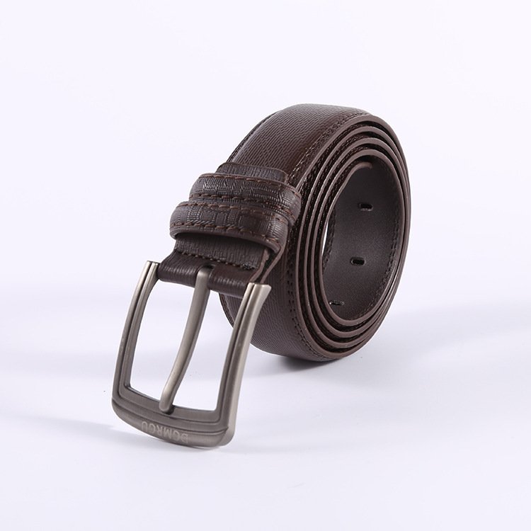 WDD351New Classic Men Fashion PU Waist Belts Business Dress Leather Belts Male Korean Style Leather Alloy Pin Buckle Belts