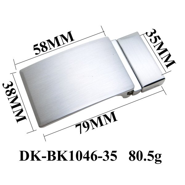 Men's Zinc Alloy Die Casting Polishing Belt Buckle Customized Logo Nickel Brushed Plain Turning Plate Buckle Belt Clip Buckles