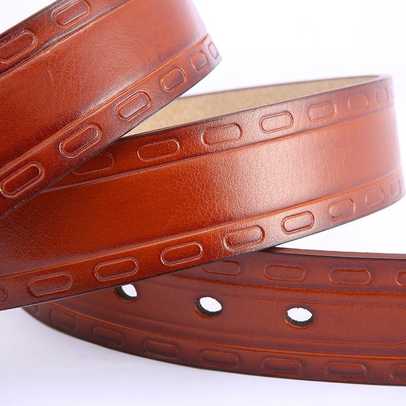 Fashion Men Belt Leather Belt Coat Wholesale Cover Cotton Metal Oem Customized Buckle