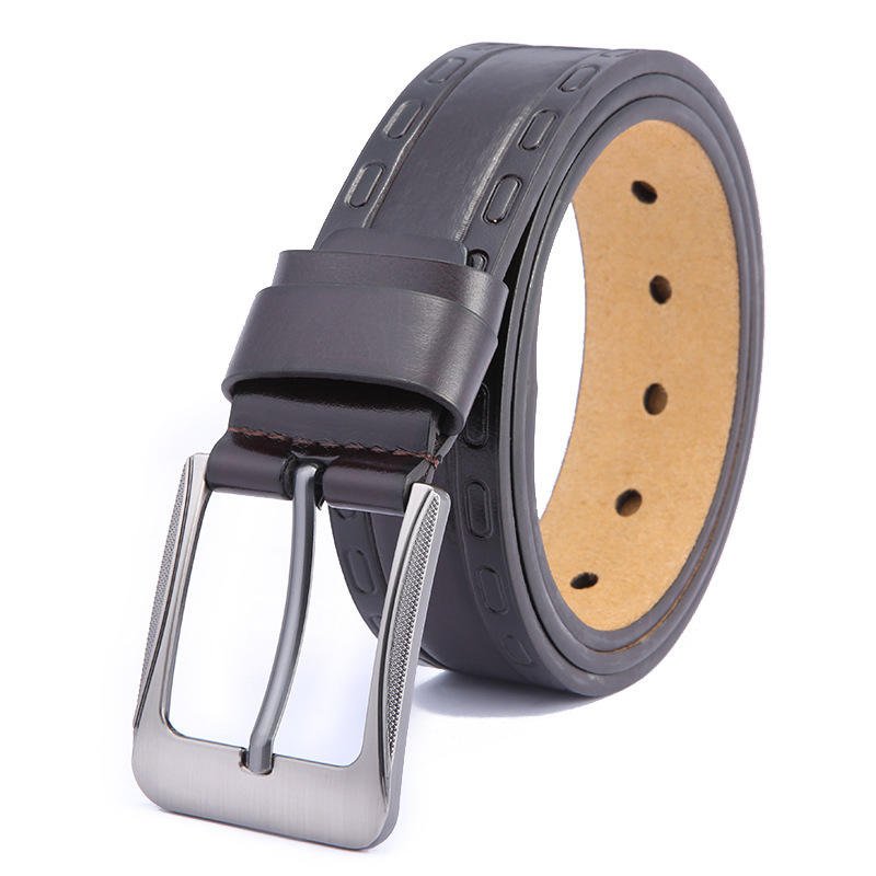 Fashion Men Belt Leather Belt Coat Wholesale Cover Cotton Metal Oem Customized Buckle