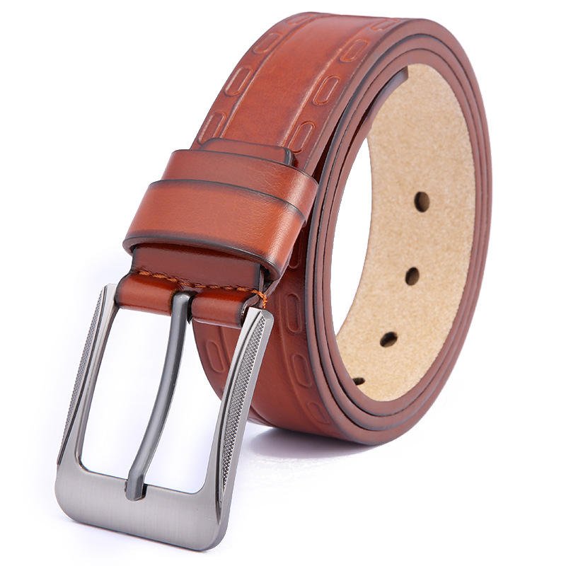 Fashion Men Belt Leather Belt Coat Wholesale Cover Cotton Metal Oem Customized Buckle