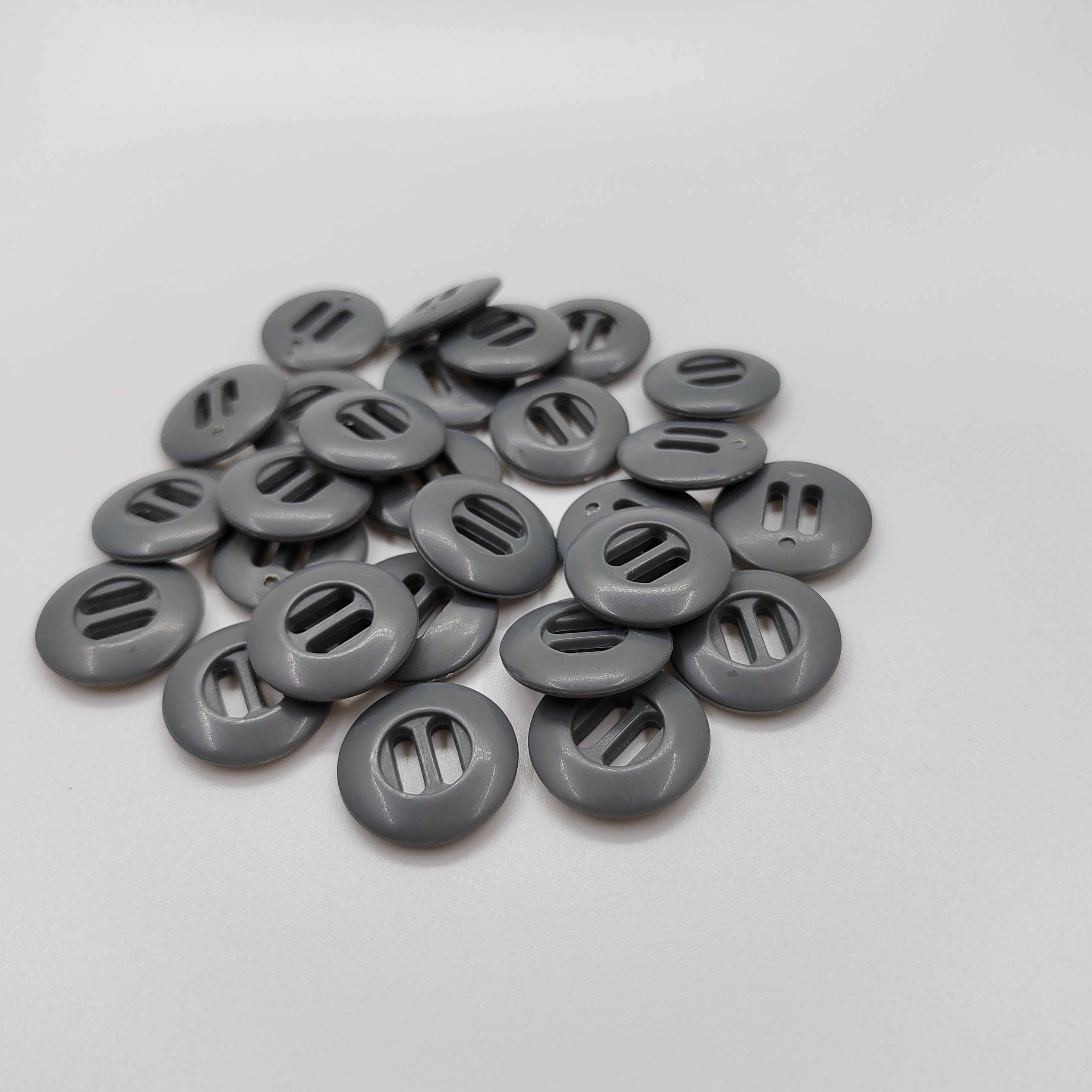 19mm Gray-Green Khaki 2-Eye Plastic Rectangular Button High Quality ABS Material Camouflage Jackets Pants Wear-Resistant Webbing