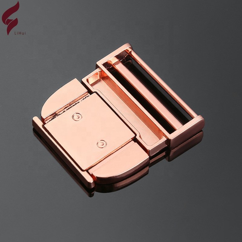 Lihui Designer Wide Belt Buckle Quick Release Metal Buckle Slide Adjustable Shoulder Belt Buckle For Backpack