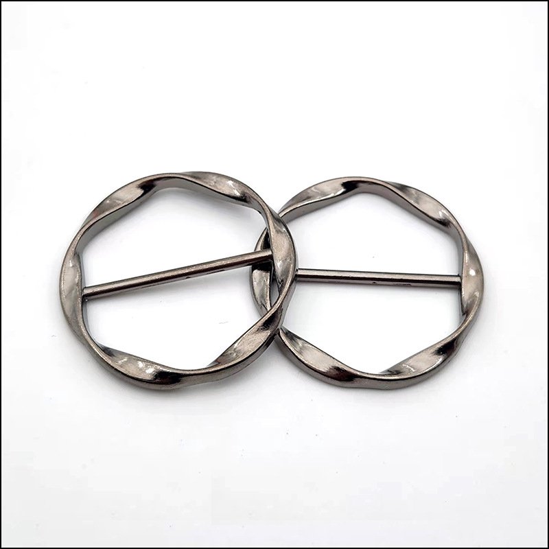 metal Simple Fashion gold 35MM Ladies T-Shirt Knot Buckle Belt Adjustment Buckle
