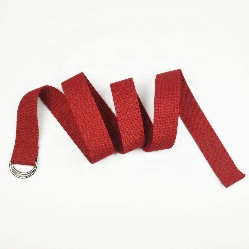 3.2cm Double D Ring Buckle Cheap Price Polyester Cotton Woven Web Casual Canvas Fabric Belt for Woman Kids