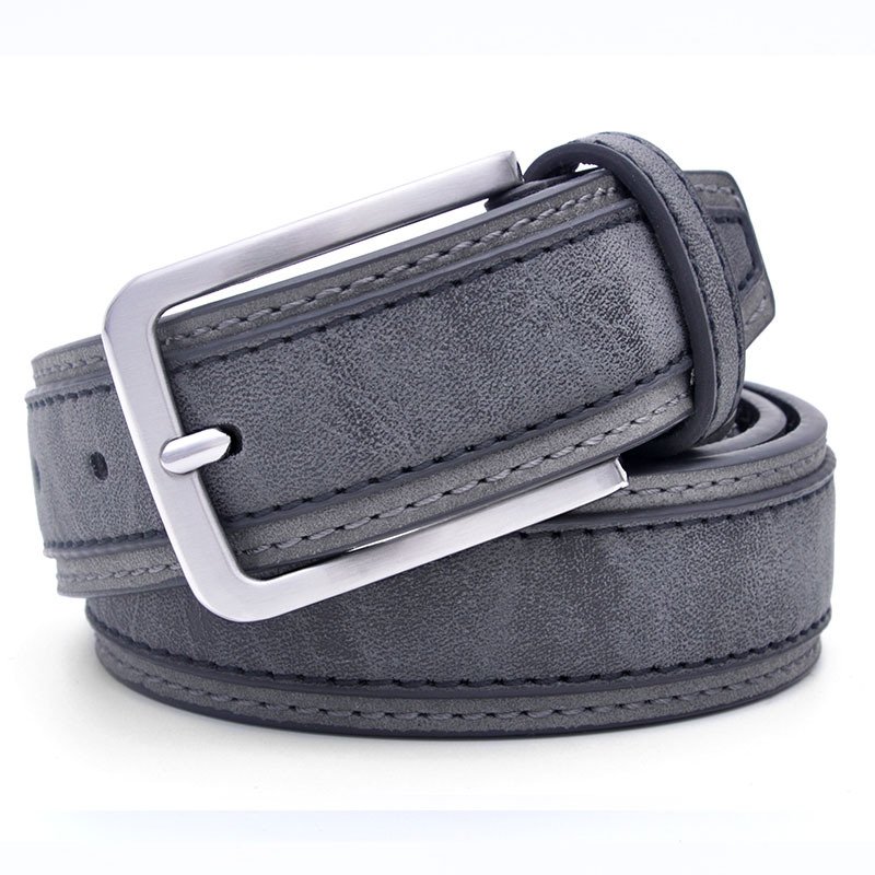 Wholesale Pu Leather Needle Buckle Belt Europe and American Fashion Casual Belt PU Jeans for Men