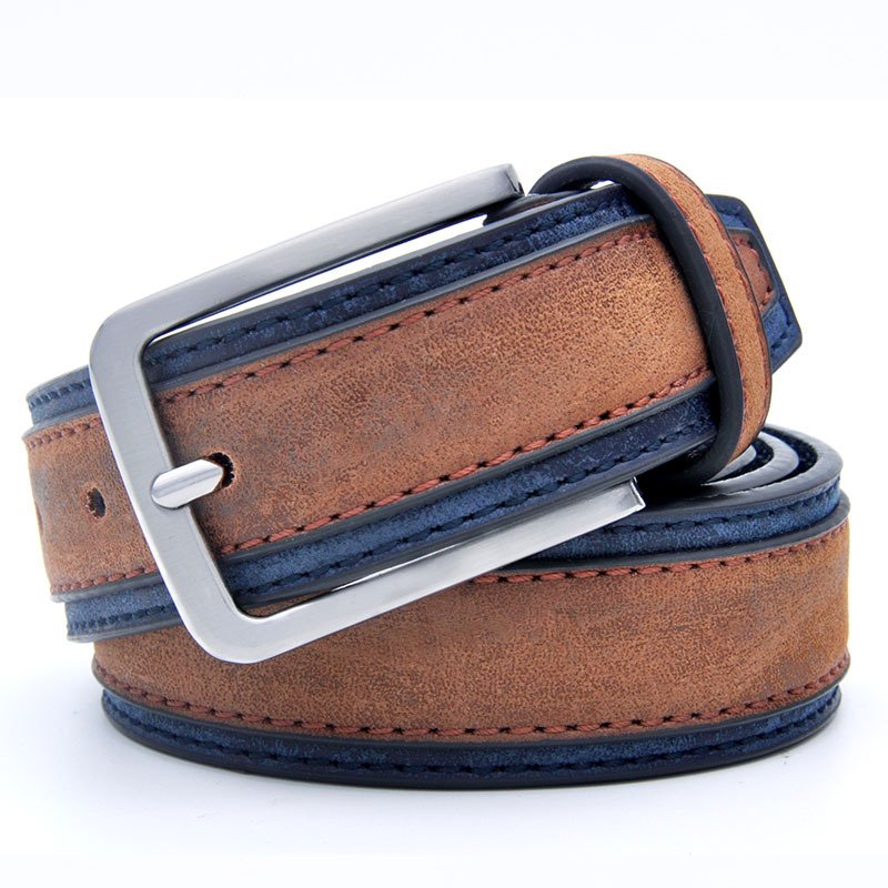 Wholesale Pu Leather Needle Buckle Belt Europe and American Fashion Casual Belt PU Jeans for Men