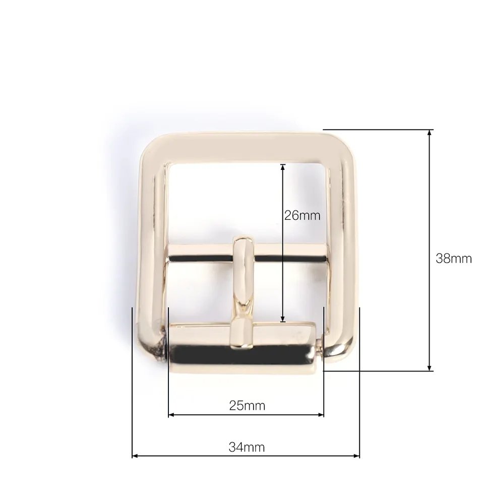 Custom Belt Accessories Buckle Zinc Alloy Center Rod Pin Buckle Zinc alloy Buckle For Belt Bags
