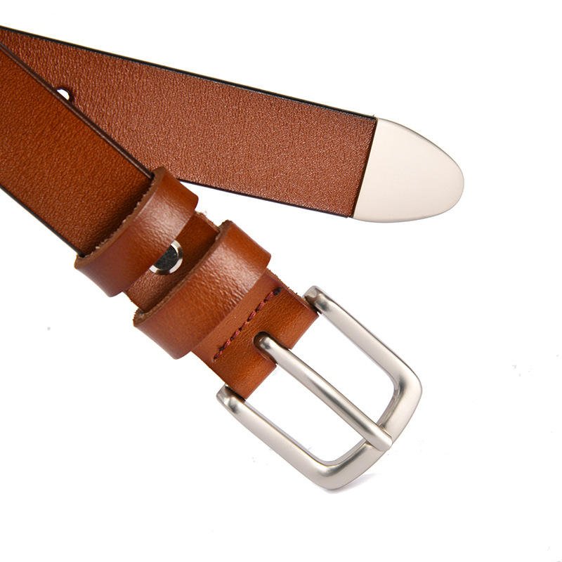 High Quality Luxury Leather Ladies Waist Belt Double Buckle Retro Carved Belt Men And Women Designer Belts