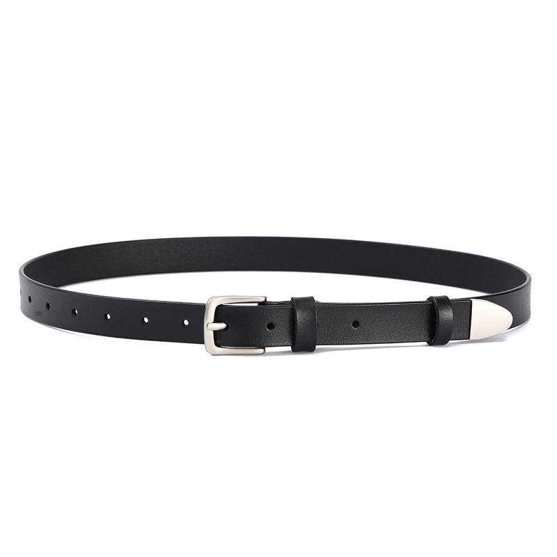 High Quality Luxury Leather Ladies Waist Belt Double Buckle Retro Carved Belt Men And Women Designer Belts