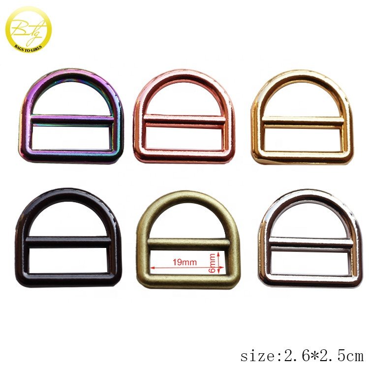 Wholesale alloy logo blanks connecting d ring bags adjustable backpack buckle hardware accessories