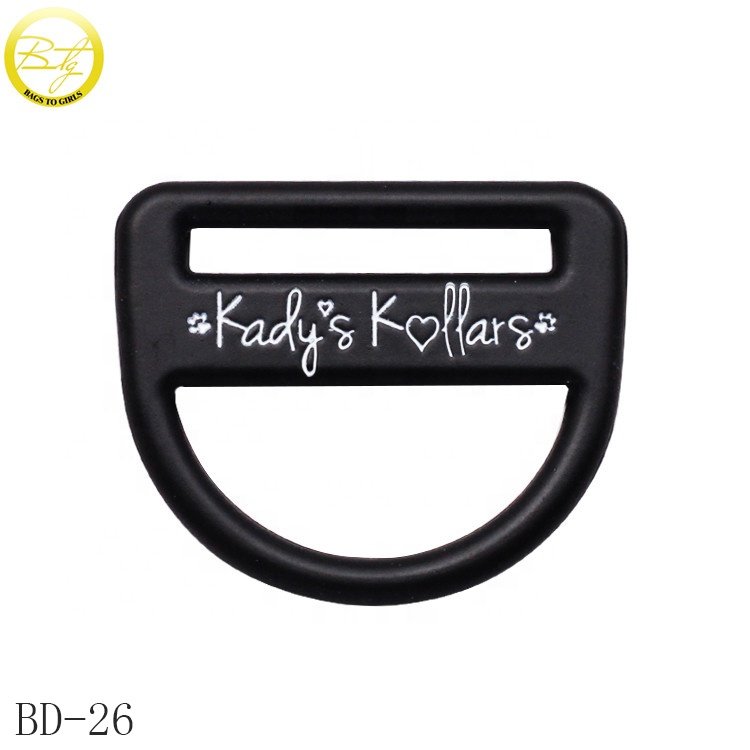 Wholesale alloy logo blanks connecting d ring bags adjustable backpack buckle hardware accessories