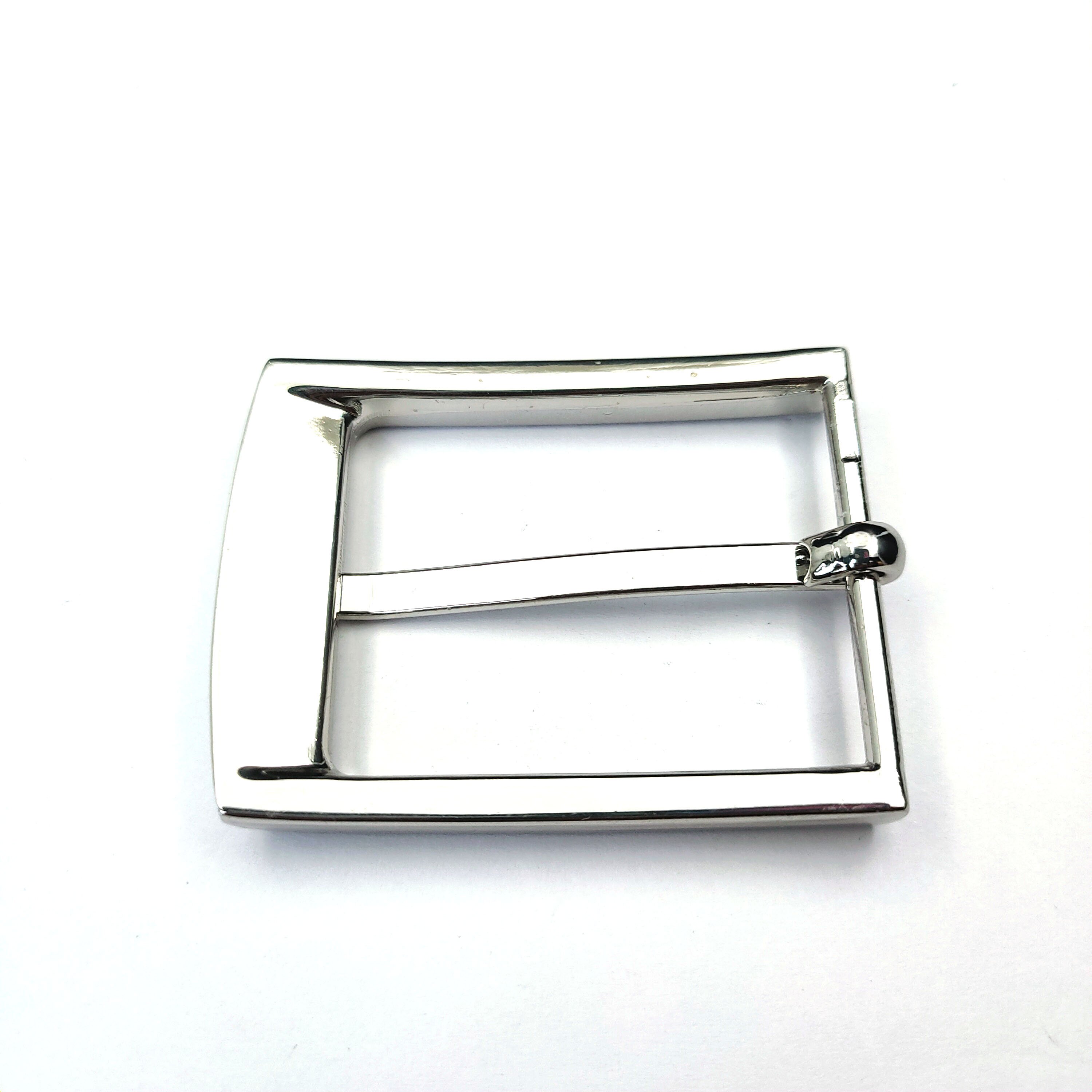40mm stainless steel belt buckle 1-1/2 inch pin buckle for man genuine leather pin buckle belt