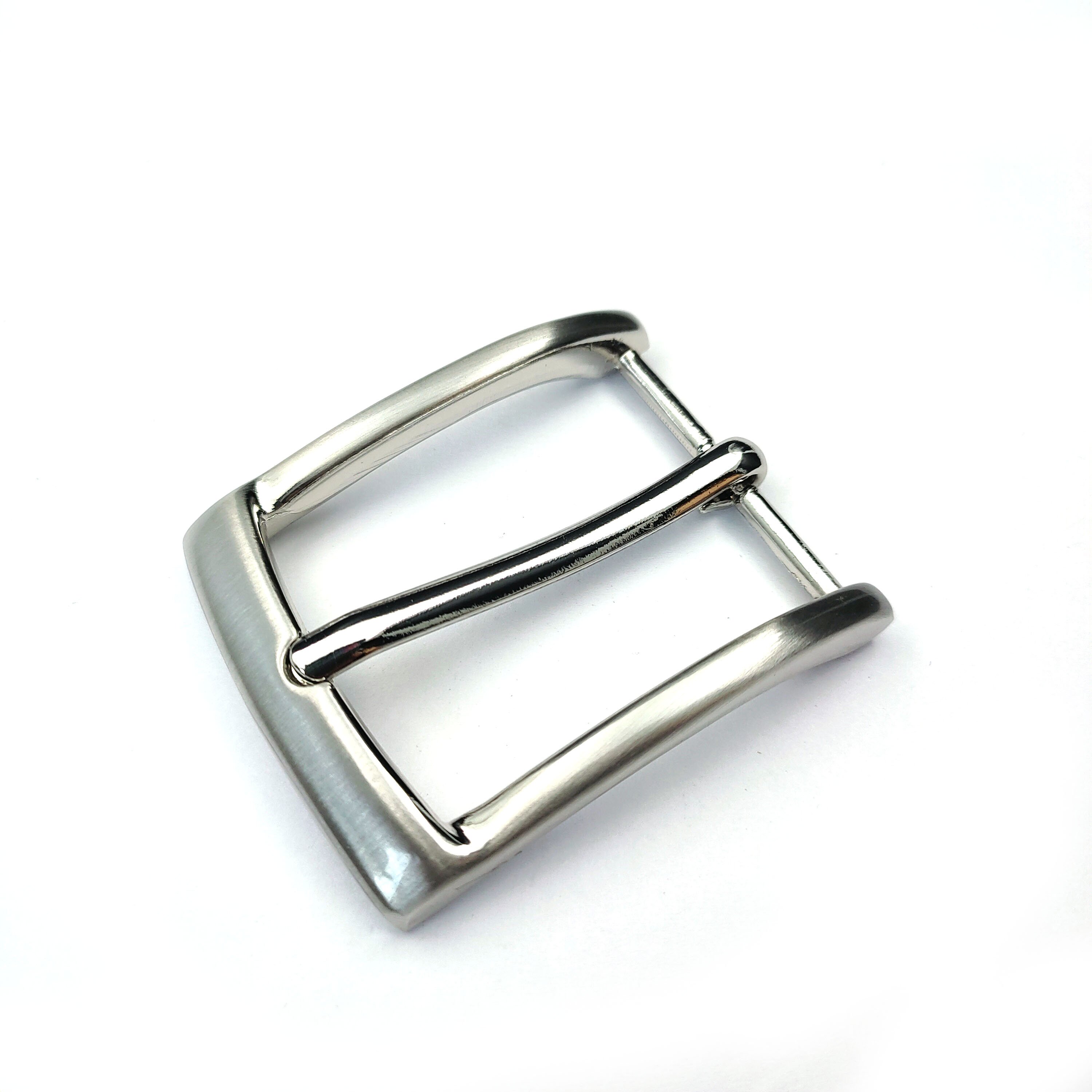 40mm stainless steel belt buckle 1-1/2 inch pin buckle for man genuine leather pin buckle belt