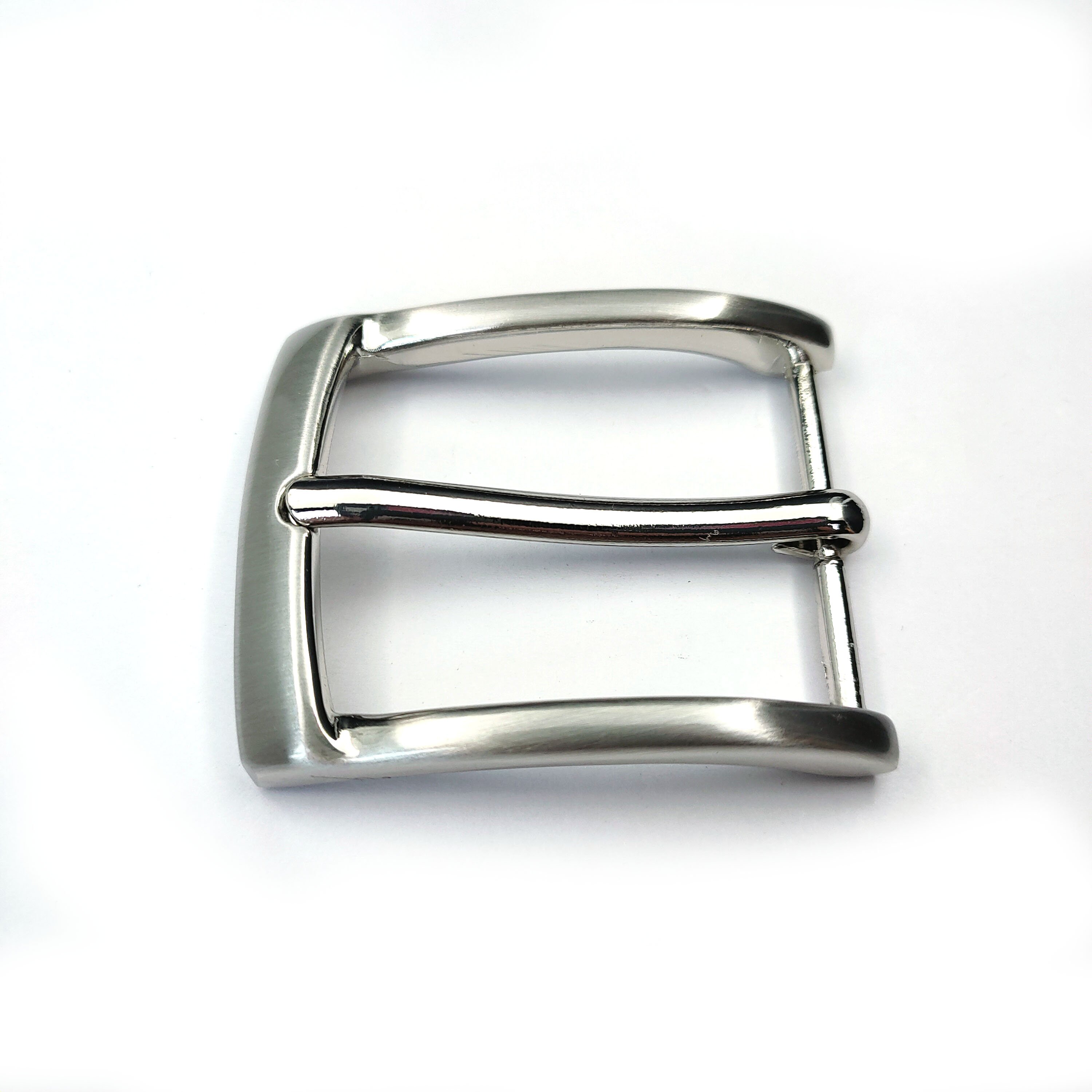 40mm stainless steel belt buckle 1-1/2 inch pin buckle for man genuine leather pin buckle belt
