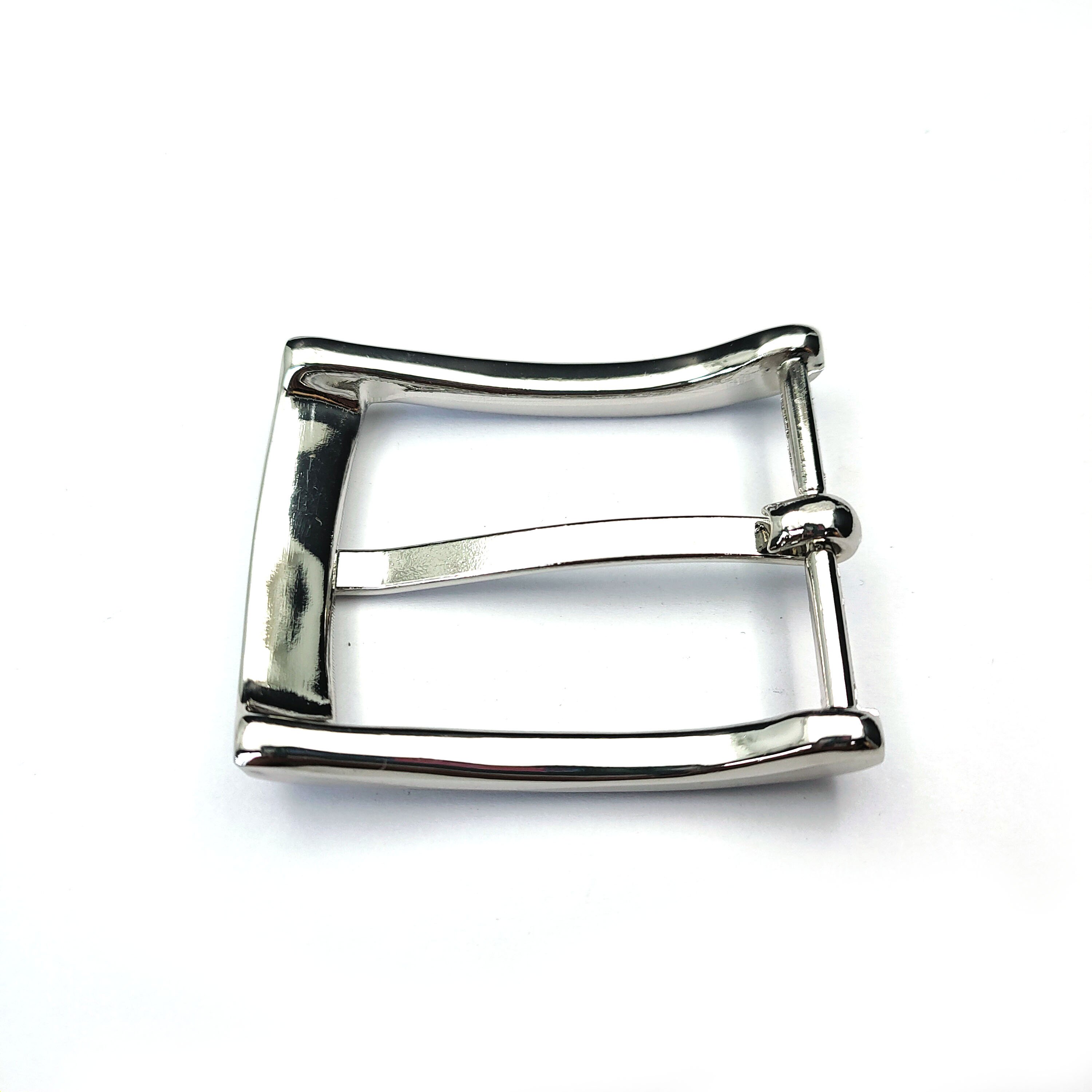 40mm stainless steel belt buckle 1-1/2 inch pin buckle for man genuine leather pin buckle belt