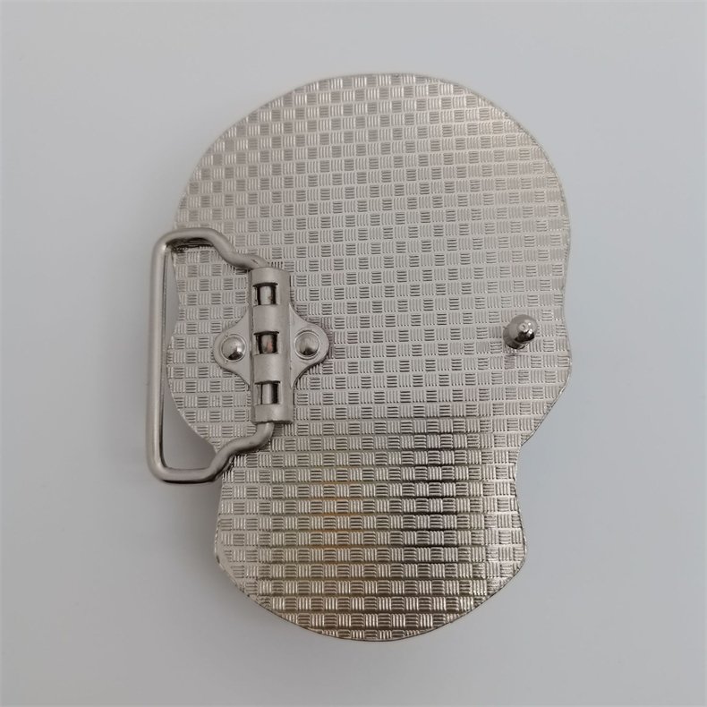 European American Personality Fashion Belt Buckle Zinc Alloy Skull Design Customized Logo Copper Stylish Cowboy Men's Belts Bags