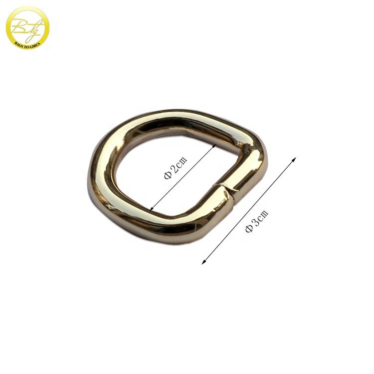 Wholesale bag making accessories, d ring, metal d-ring buckle for dog collars