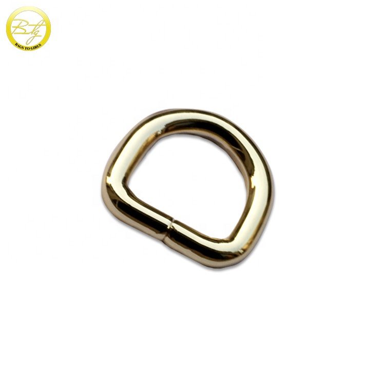 Wholesale bag making accessories, d ring, metal d-ring buckle for dog collars