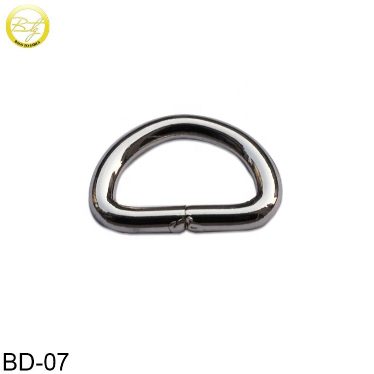 Wholesale bag making accessories, d ring, metal d-ring buckle for dog collars