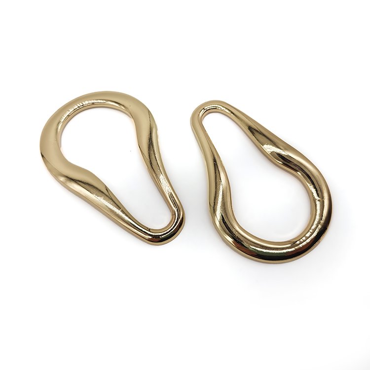 Oem Custom New Special Designer Gourd Shape Big Size Decorative Belt Buckles Metal Ring Buckle For Belt And Handbags