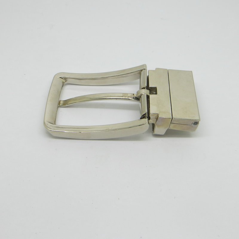 3.4cm zinc Alloy Custom logo Men Metal Rotating Reversible Pin Leather Belt Buckles