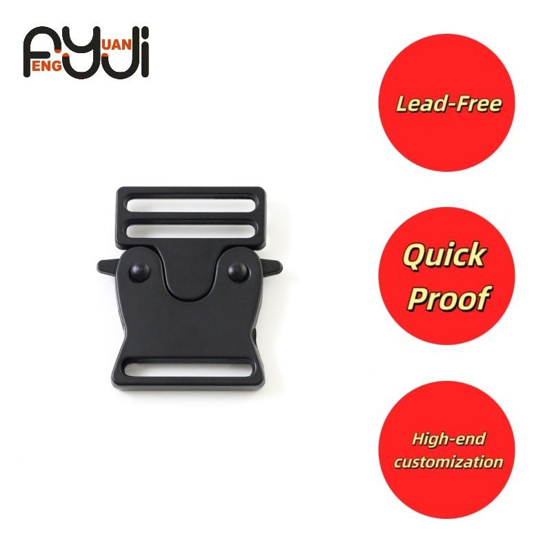 Fashion Clothing Adjustable Buckle Quick Release Dog Collar Buckles Adjustable Bag Strap Side Clip Belt Buckle