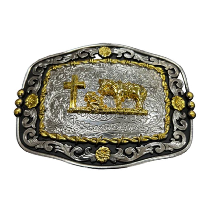 Bull Riding Western Belt Buckle