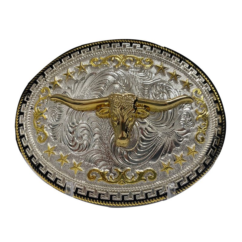 Bull Riding Western Belt Buckle