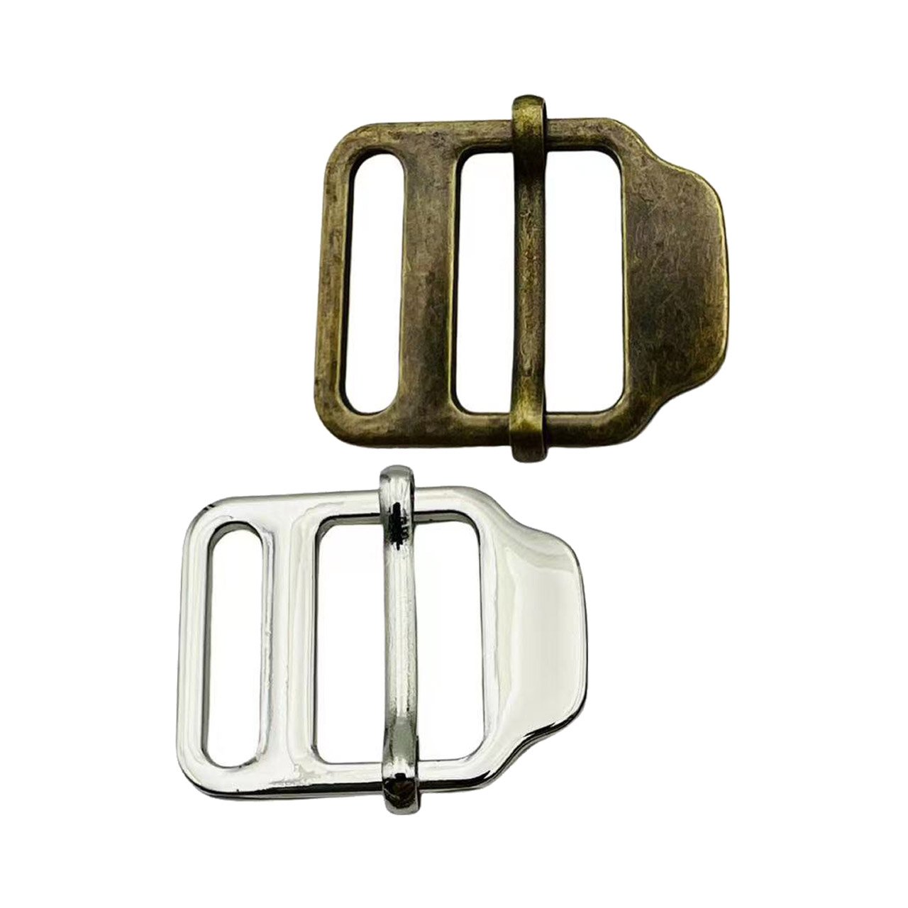 Garment Hardwear Accessories Custom Size Metal Double Clip Belt Strap Buckles For Clothing Pants