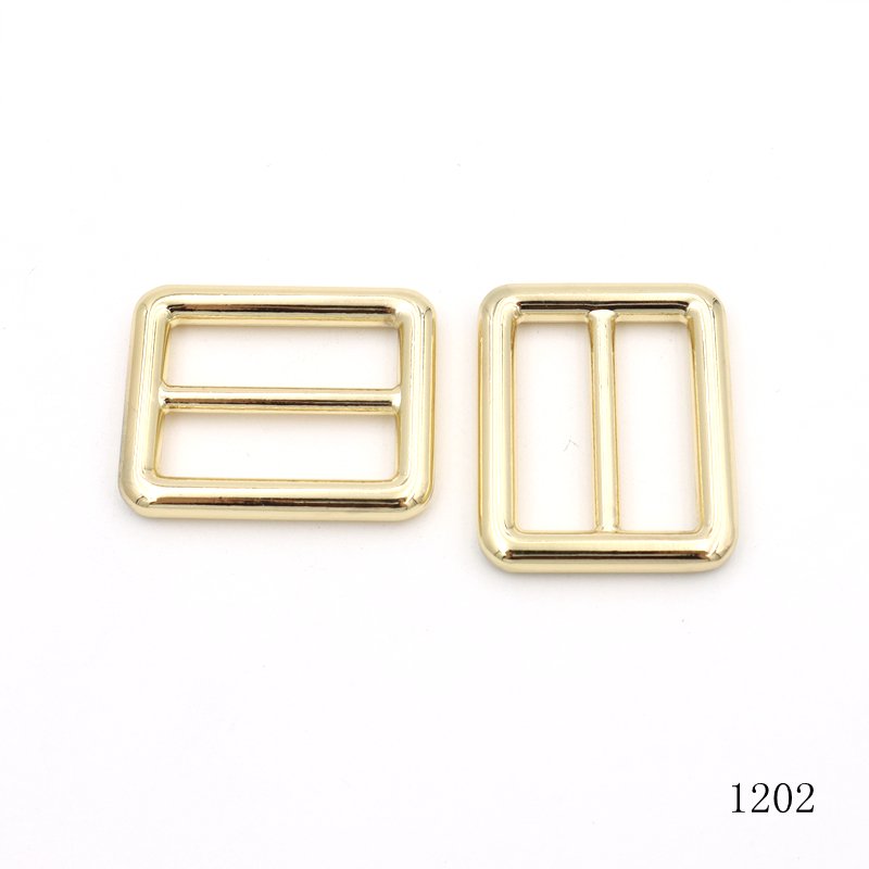 1 inch round wire buckle zinc alloy triglide buckle handbag strap buckle accessories