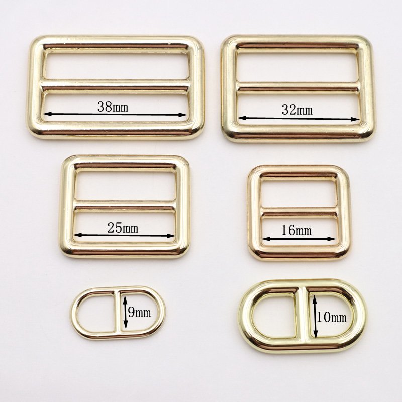 1 inch round wire buckle zinc alloy triglide buckle handbag strap buckle accessories