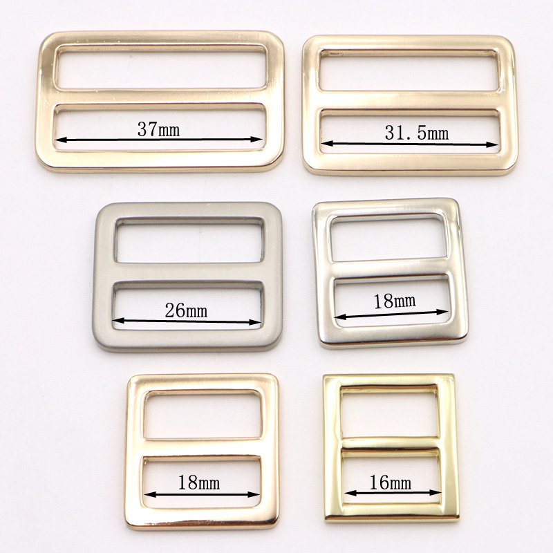 1 inch round wire buckle zinc alloy triglide buckle handbag strap buckle accessories