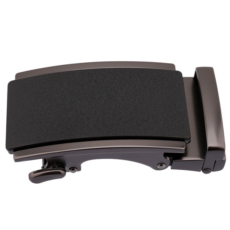 Custom 35mm wide Zinc Alloy Slide Automatic Leather Belt Buckle for Men