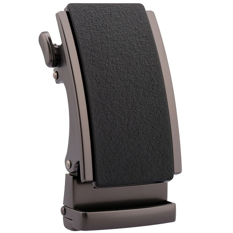 Custom 35mm wide Zinc Alloy Slide Automatic Leather Belt Buckle for Men