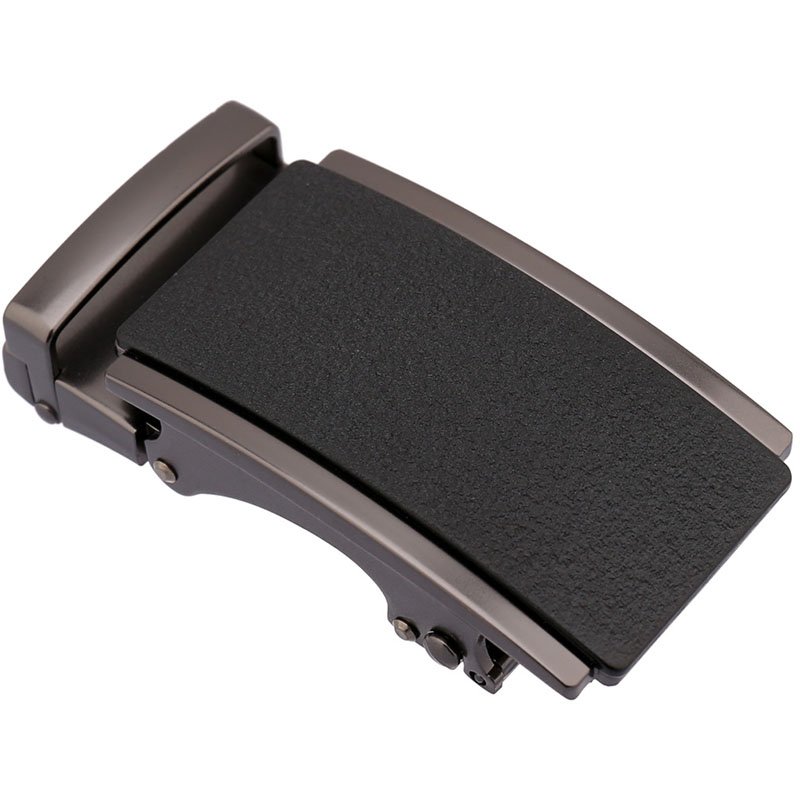 Custom 35mm wide Zinc Alloy Slide Automatic Leather Belt Buckle for Men