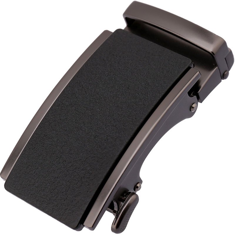 Custom 35mm wide Zinc Alloy Slide Automatic Leather Belt Buckle for Men