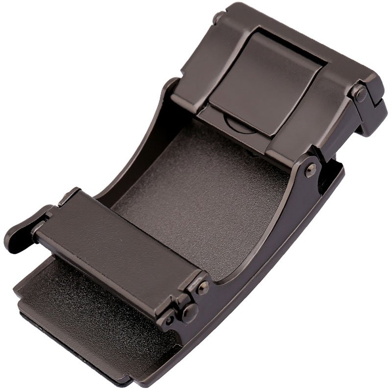 Custom 35mm wide Zinc Alloy Slide Automatic Leather Belt Buckle for Men