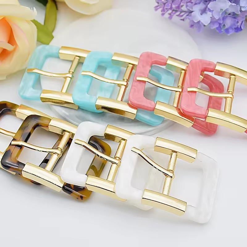 Nordic hot sale resin belt buckle Simple clothingcustom belt buckles