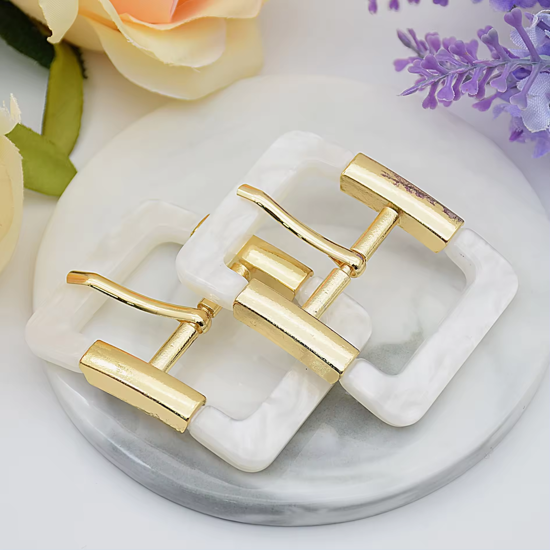 Nordic hot sale resin belt buckle Simple clothingcustom belt buckles