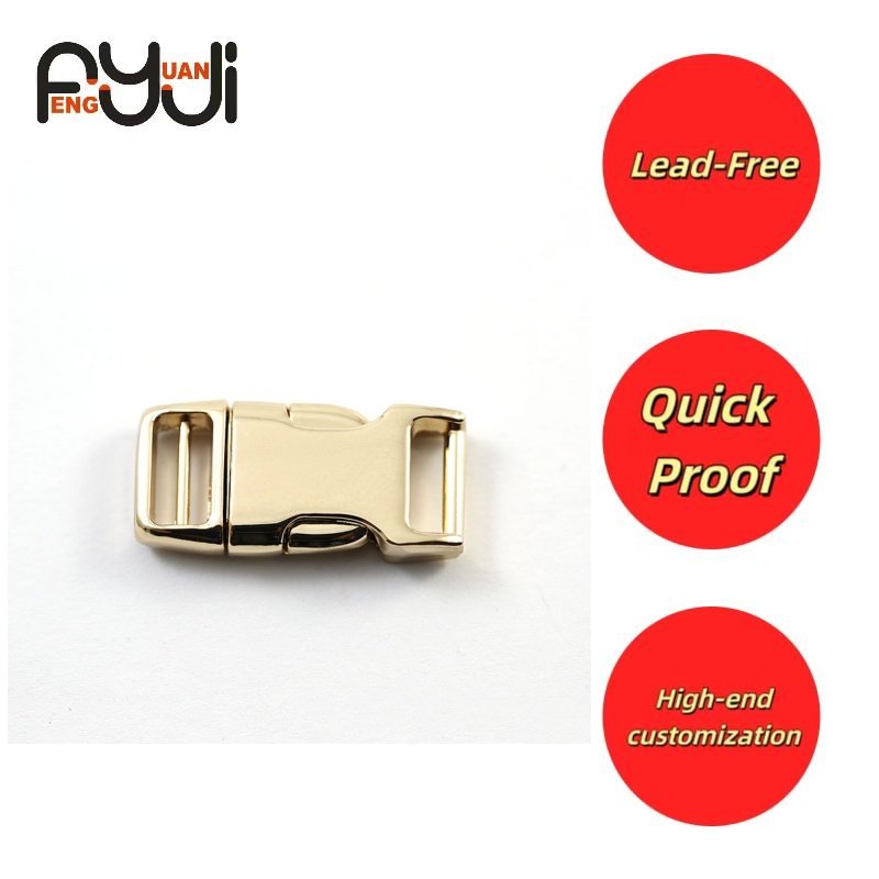 Waist strap Buckle Pet collar Strap Buckle Alloy 10mm small clip Metal fastener